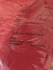 9″ x 12″ Acrylic Felt Sheets Red