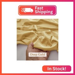 Q&J Fabric Co. Stretch Velvet Fabric by The Yard, 60 Inch Wide x 5 Yards Soft Lu