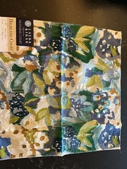 highland court ha61244-71 bosque blue avocado Durable Robert Allen embroidered