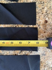 780 Black Polyester Fabric Strips 2.75” X 7.75” Quilt Squares Pieces 3” 8”