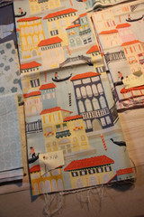 Cotton Quilt calico novelty Fabric 8 pc lot Riley blake, Debbie Mum & other