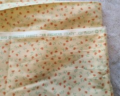 1 yd+ Vtg 1981 Wellman Fabrics 41″ x 56″ An American Legacy Floral Dupont Teflon