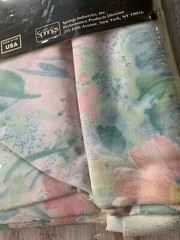 Vtg Performance By Springs Coordinating Fabric Floral Watercolor Camille 45×108