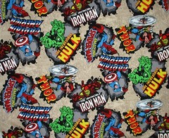 Springs Creative Marvel Avengers Remnant 25″ x 25″W Brown Prewashed Fabric