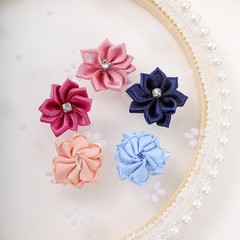 Ximimark 100 pcs Mixed Colors Fabric Flowers, DIY Headwear Costume Accessory