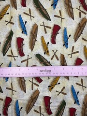 Summer Vacation Canoe Fabric Granola Girl Cotton 44″W BTY