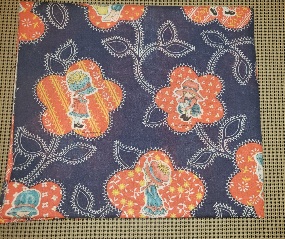VINTAGE HOLLY HOBBY FABRIC 2 YARDS 9 INCHES