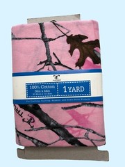 1 yd True Timber pink fabric by David Textiles from Wal-Mart branches leaves NEW