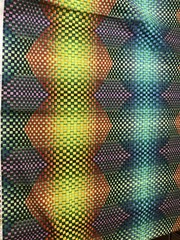 NEW HOFFMAN INTERNATIONAL FABRICS “KALEIDOSCOPE” PC OF FABRIC 1 YARD BY 42″ WIDE