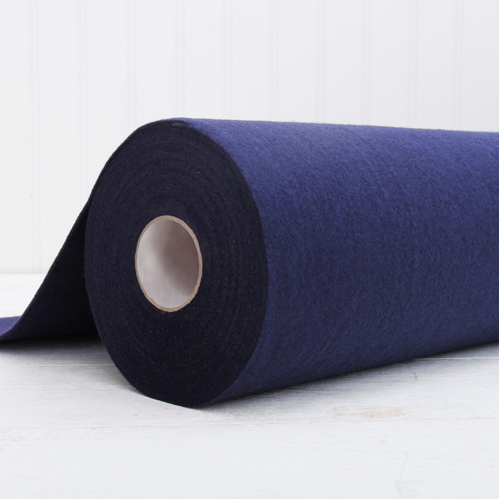 Premium Felt Roll – By The Yard – 36″ Wide – Dark Navy – Soft Wool-Like 1.2mm
