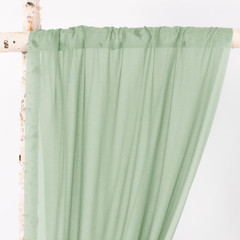 Sage Green Wedding Arch Draping Fabric 2 Panels 29″ X 20Ft Sheer Wedding Arch Ba