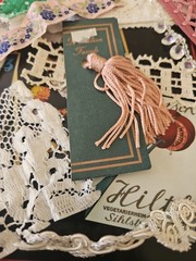 Slow Stitch Junk Journal Kit 32 Pieces Fabric, Lace, Appliques,Doily,Buttons Etc