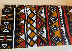 Le Bassam De Woodin Fabric African Wax Print 5.8 Yds Sewing Craft Cotton Cloth