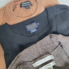 Lot 11 100% Merino Wool Sweaters Cutter Crafter Upcycle Fall Colors J.Crew