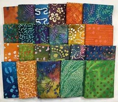 48 PCS BATIK ~ 5″X5″ PRE-CUT QUILT SQUARES CHARM PACK ~ FREE SHIPPING