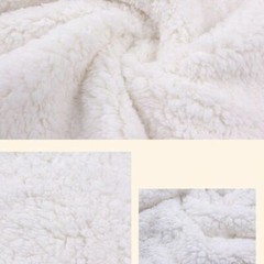 Faux Sherpa Fleece Fabric Thick Warmer Blanket Coat Jacket Lining Material Pink