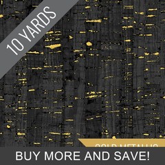 Uncorked in Black Metallic – 10 Yard Bolt by Hawthorne Supply Co