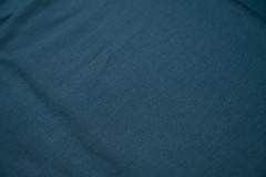 Luxury Linen Cotton Trouser Fabric Petrol Teal Blue Twill 240g 1.4m Bespoke Ital