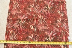 By 1/2 Yd, Rust Brown Cream Plants Cotton/Kaufman/Sampou/Nature Collection,P2927