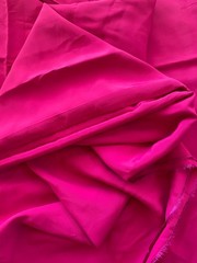 Pink Rose Drapey Fabric 110×61 Soft Lightweight 3 Yards Dressmaking Material