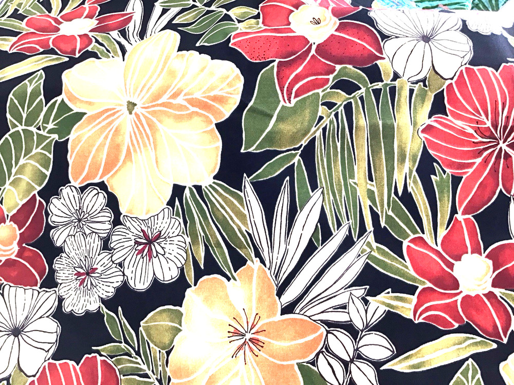 Floral Outdoor Patio Upholstery Fabric Large Colorful Blooms By The Yard
