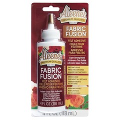 Aleene’s Fabric Fusion Felt Adhesive, Instant Grab, Nontoxic, 4 fl oz, White