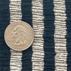 Vintage Black And White Stipe Stretch Knit Fabric 1 3/4 Yard x 72in NOS