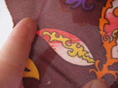 Vintage 70s Nylon Psychedelic fabric 184cm wide x 3.4 meters