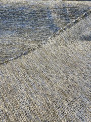 Swavelle Tweed Blue Brown Soft Chenille Upholstery Fabric by the yard