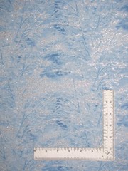 Snow Trees Fabric By Yard Silver Gltter Cotton Timeless Treasures CM7833 Lt Blue