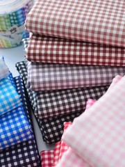 145cm Wide 4mm Cotton Gingham Check Fabric Dress Quilting Curtain Craft