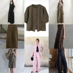 Linen and Ramie Hanfu Fabric for Sewing Cloth Natural Yarn-dyed Dresses Robe DIY