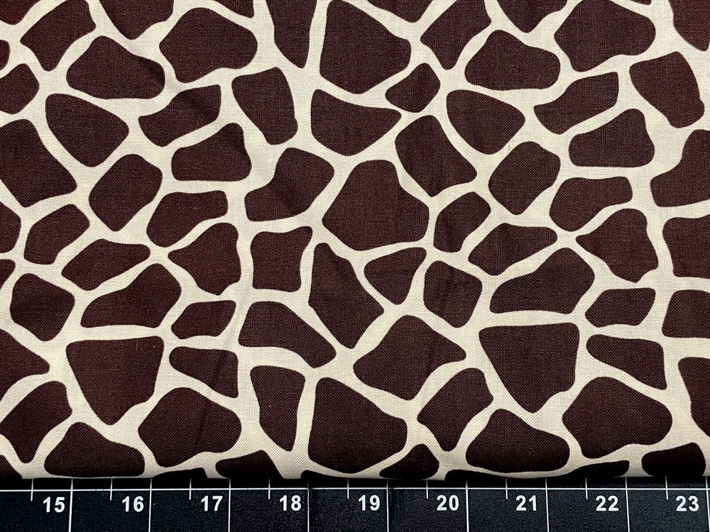 Tina SCRAP 9″x21″ Giraffe Animal Wild Fur Print Safari Zoo Cotton Fabric