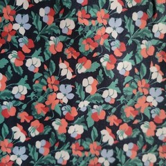 Liberty of London Corsica SWIM KNIT “Sarah” Floral on Black – UPF 50+, Pool Safe