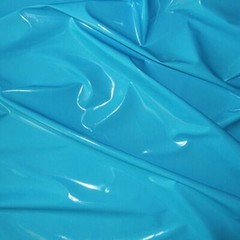 SHINY NON TOXIC VINYL CORSET PLEATHER GOTH FETISH CLOTH CAT SUITS TURQUOISE 54″W