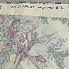 Brunschwig & Fils Out of Africa Fabric 2 Pcs Cotton Yellow Leopard Floral READ