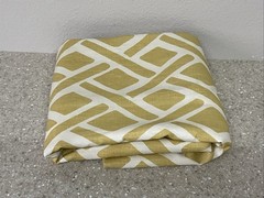 Designer Remnant Yellow & Cream 118” X 54” Bright Fun
