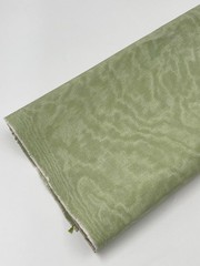 Pastel Green Silk Moire Watermark Patterned Fabric Fabric By 2 Meters.
