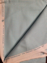 Vintage Timeless Treasures Turqoise Gingham Fabric 66 Inches Almost 2 Yards