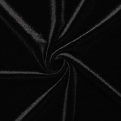 Black Stretch Velvet Fabric – 60″ Wide – Polyester Spandex – by the Yard