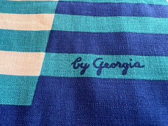 Vtg 60s/70s kitchen appliance cover cut-n-sew (~57″x36″) cotton? fabric patterns