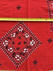 VINTAGE Bandana Cotton Fabric Remnant Sale 15×15 100% Cotton Craft Sew Create