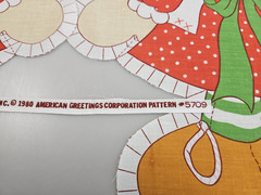 Vntg Fabric Panel Cut N Sew 20″ Strawberry Shortcake Doll American Greetings ’80