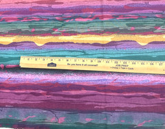 90s Desert Stripe Modern Pink Green Blue Purple Batik Cotton Fabric ! Y #14