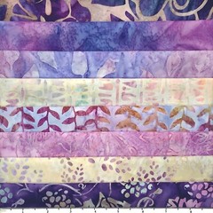 8 Fat Quarters Grape Vine #1 Batik Lunn Fabric FQ Pack 100% Cotton Handmade