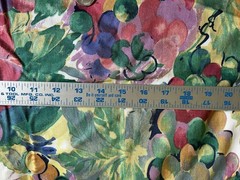 VTG Whiteheads Fabric “Watercolor Grapes” 4.625″x54″ Scotchguard Beautiful! HTF