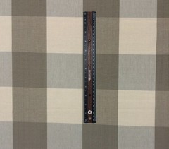 BALLARD DESIGNS BUFFALO CHECK TAUPE CREAM CHECKER MULTIUSE FABRIC BY THE YARD