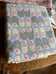 1/2 YD GHASTLIE BULB 2019 PINK Blue Alexander Henry Cotton Quilt Fabric HTF