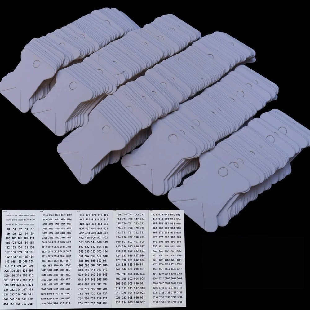 520 Pack Cardboard Floss Bobbins,Floss Cards for Wrap and Store 520bobbins