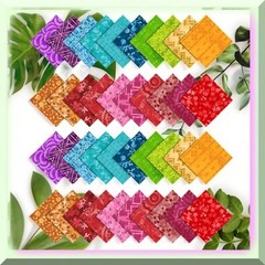 Precut Cotton Quilting Squares 10×10 Inches 40 Pieces